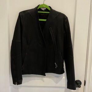 Helmut Lang Waxy Denim Simply Biker Jacket